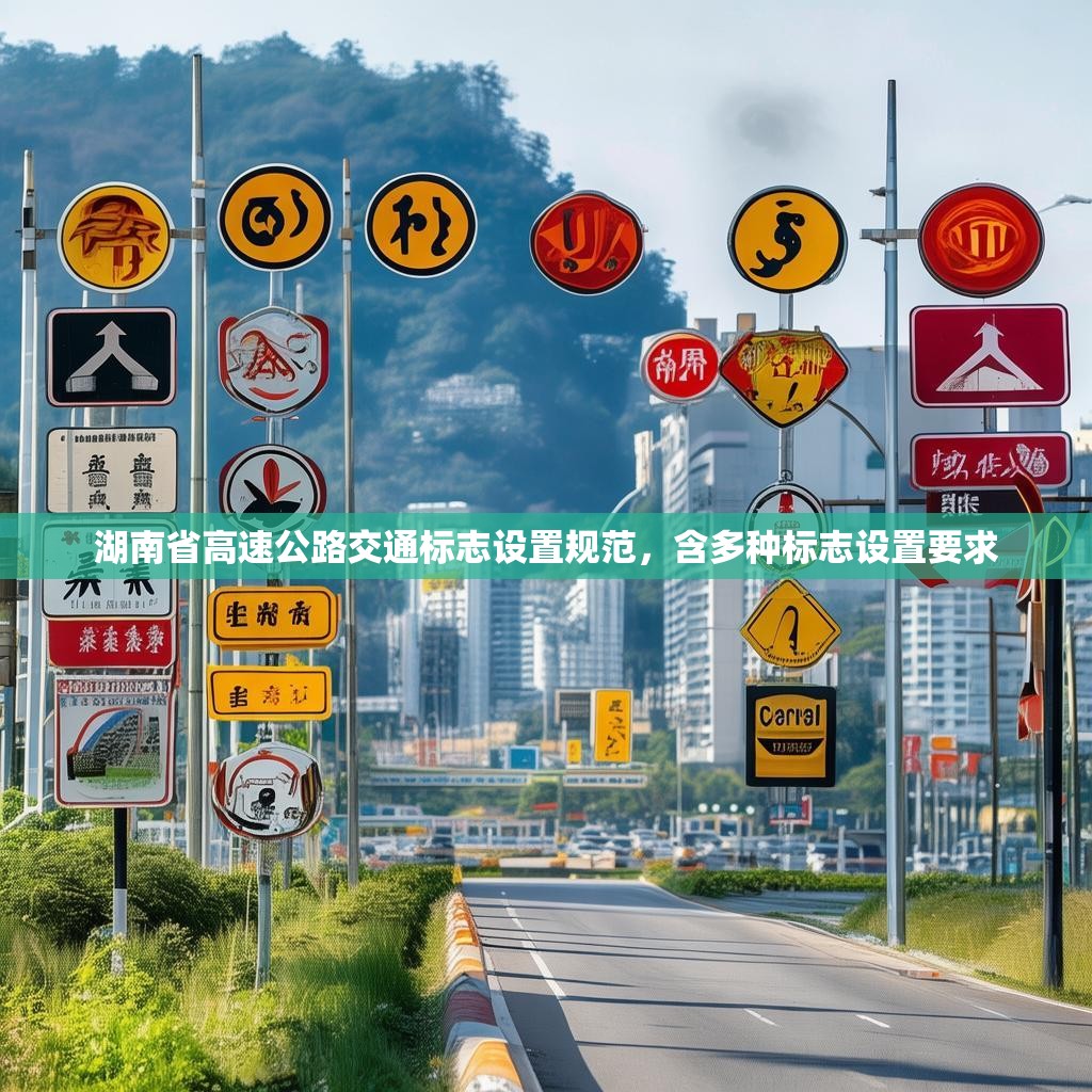 湖南省高速公路交通标志设置规范，含多种标志设置要求