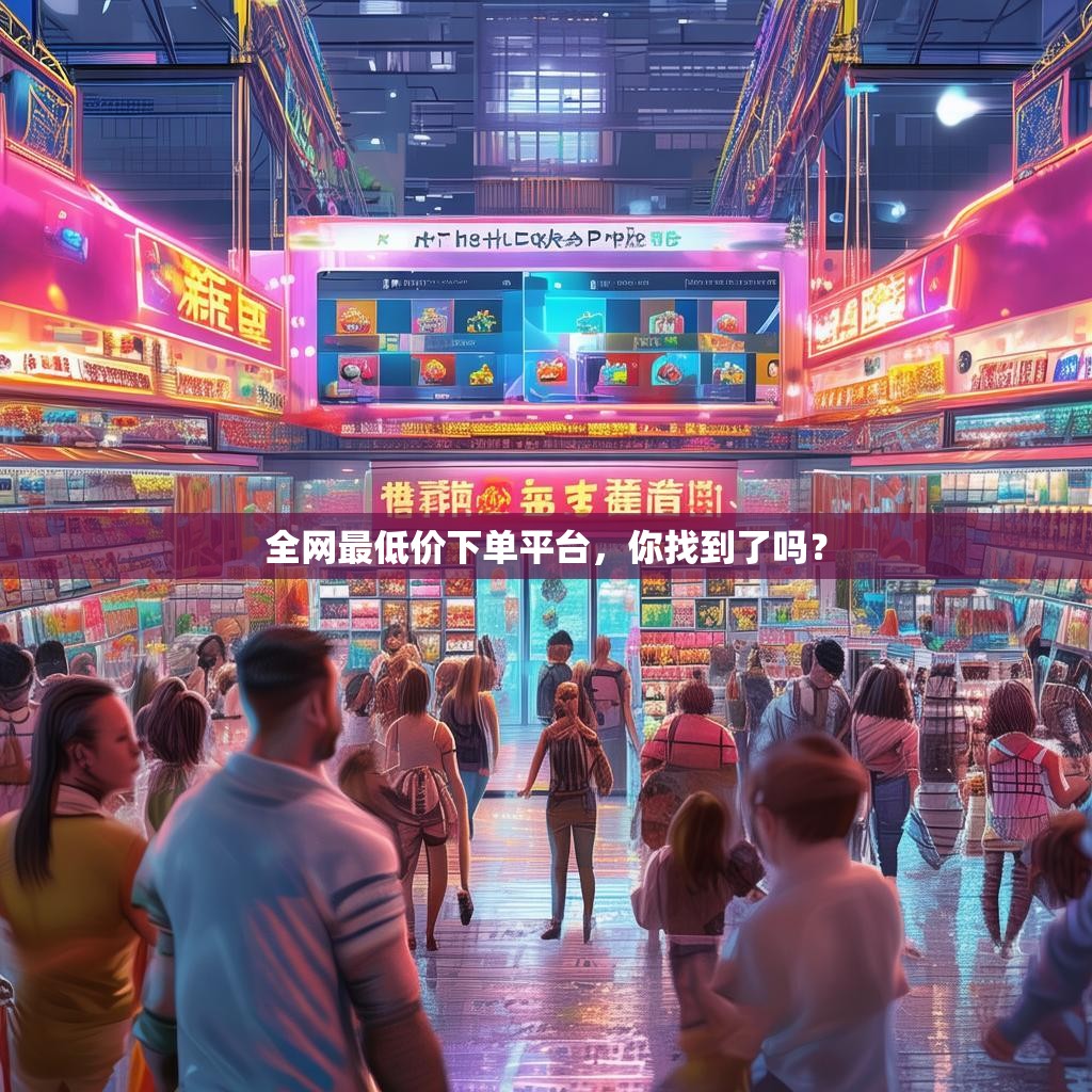 全网最低价下单平台，你找到了吗？