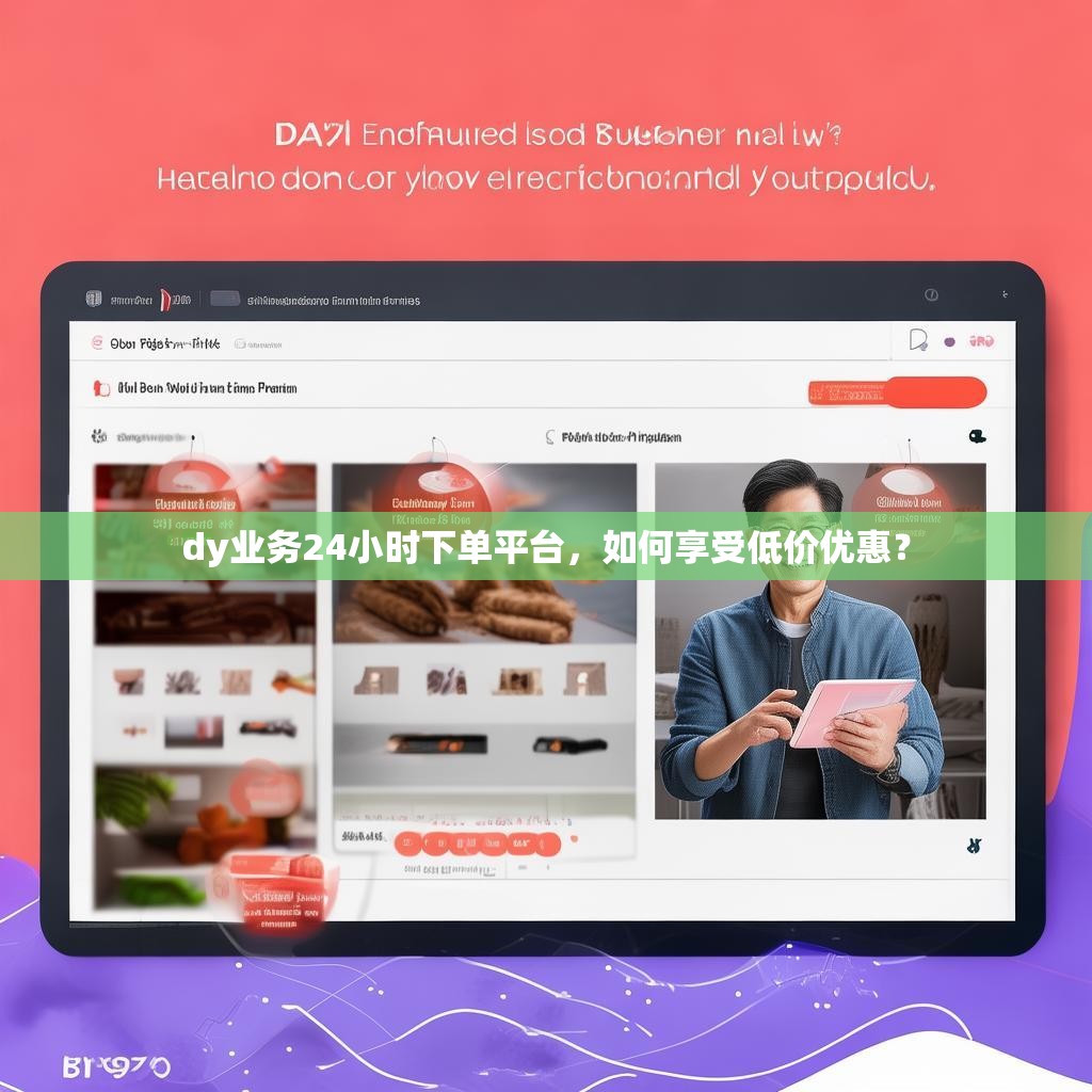 dy业务24小时下单平台，如何享受低价优惠？