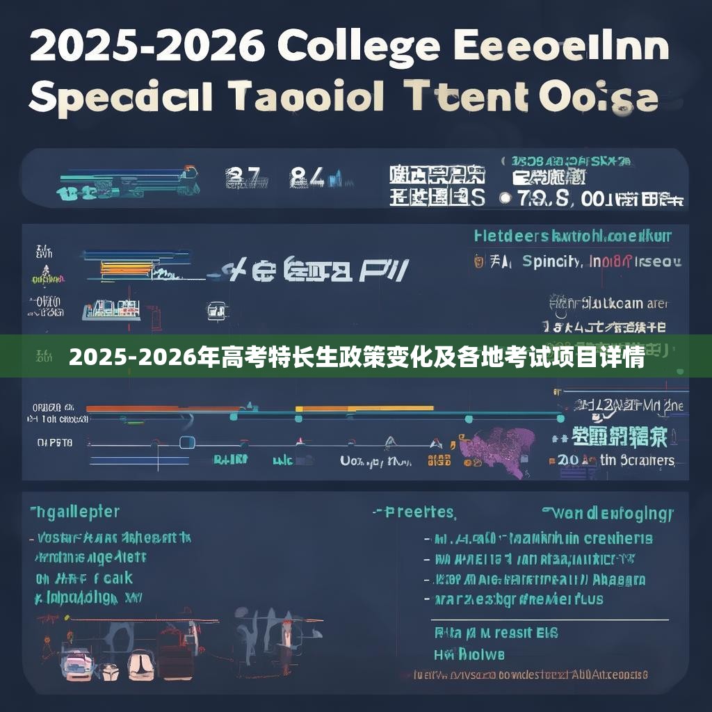 2025-2026年高考特长生政策变化及各地考试项目详情