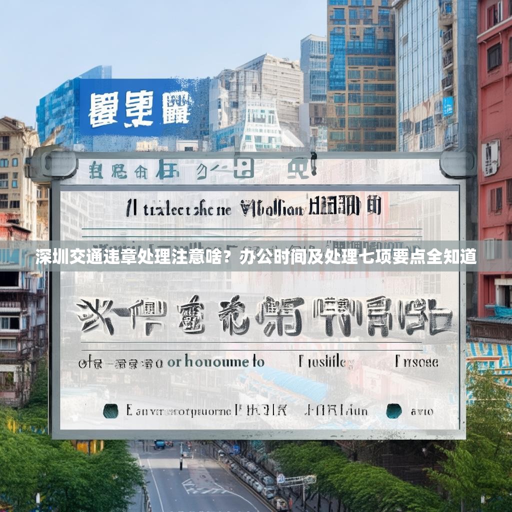 深圳交通违章处理注意啥？办公时间及处理七项要点全知道