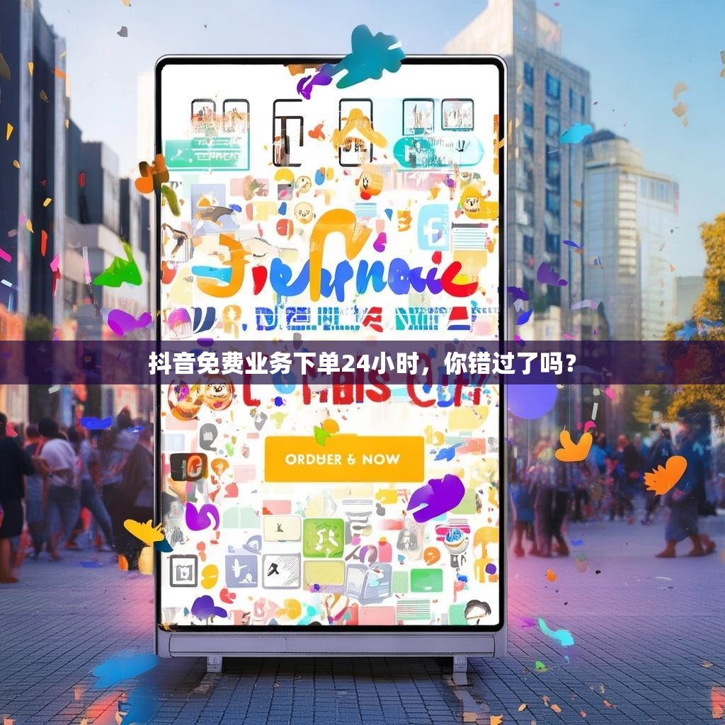 抖音免费业务下单24小时,你错过了吗?