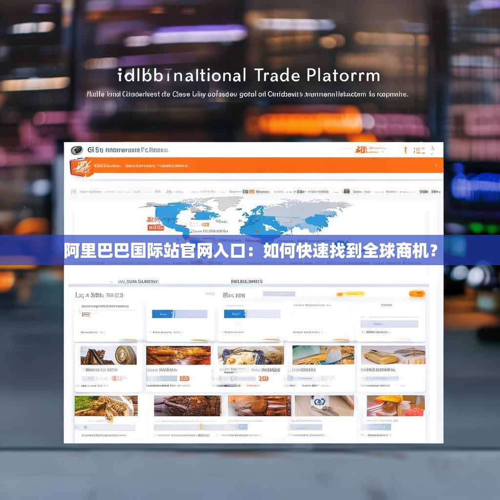 阿里巴巴国际站官网入口：如何快速找到全球商机？