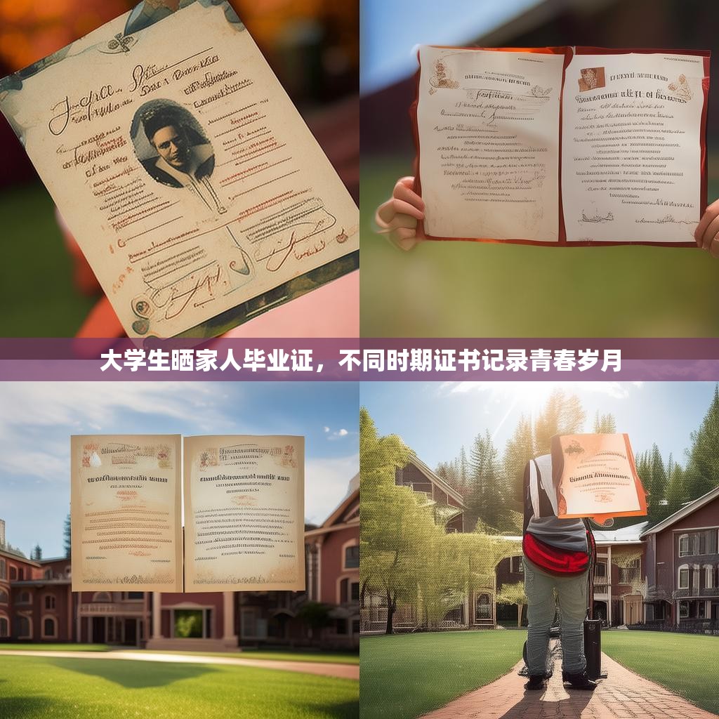 大学生晒家人毕业证,不同时期证书记录青春岁月
