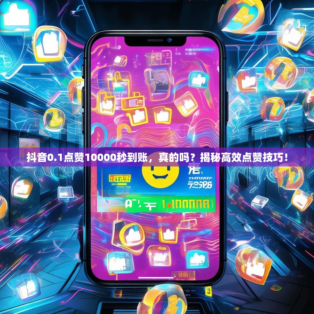 抖音0.1点赞10000秒到账，真的吗？揭秘高效点赞技巧！