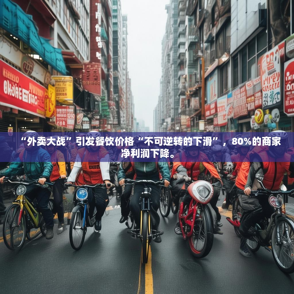 “外卖大战”引发餐饮价格“不可逆转的下滑”，80%的商家净利润下降。