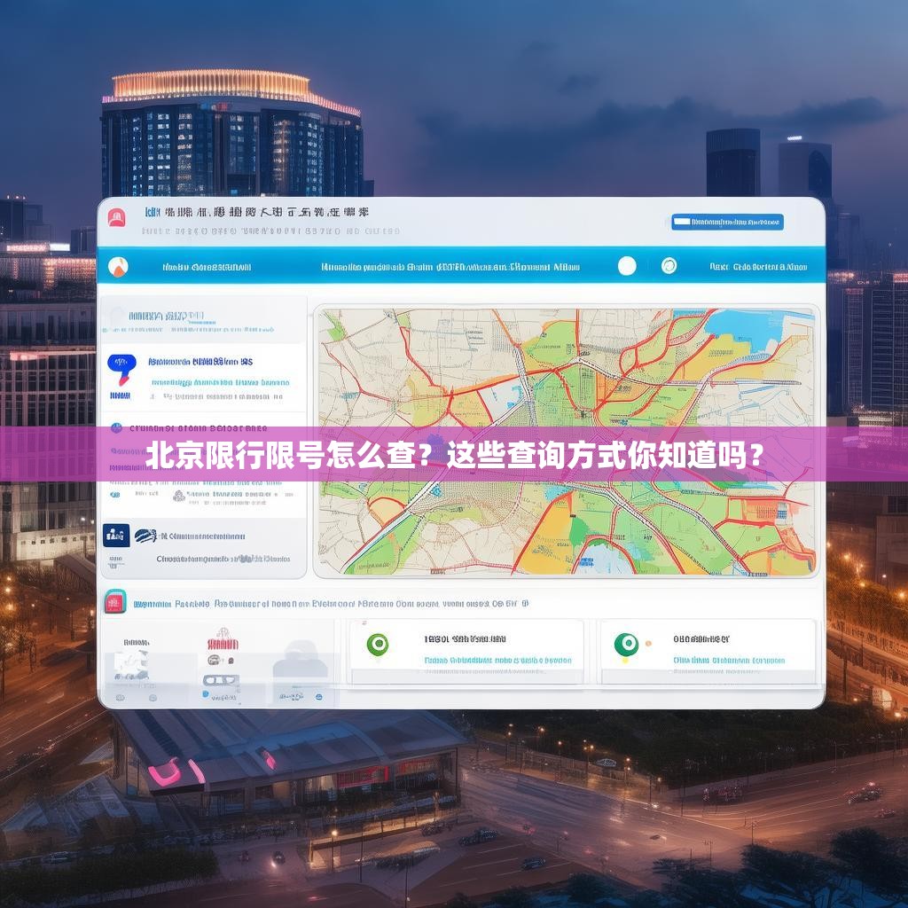 北京限行限号怎么查？这些查询方式你知道吗？