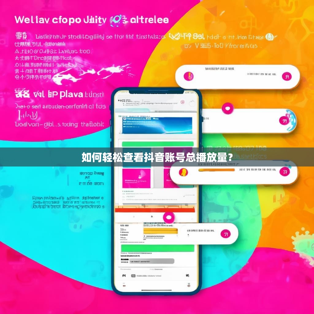 如何轻松查看抖音账号总播放量？