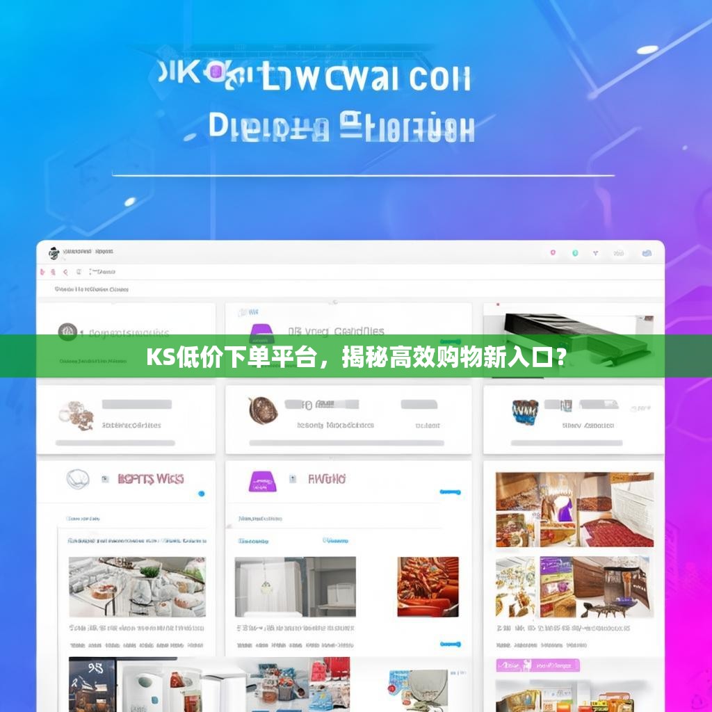 KS低价下单平台，揭秘高效购物新入口？