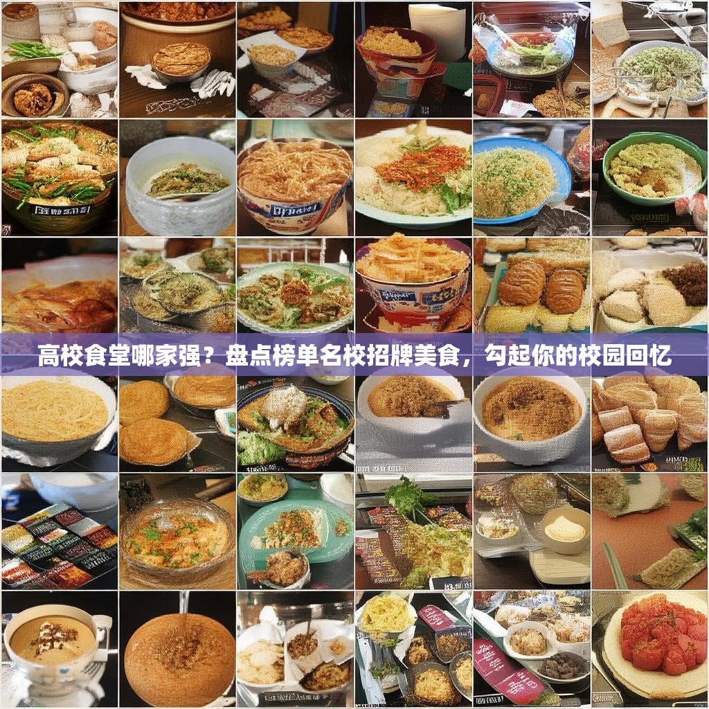 高校食堂哪家强？盘点榜单名校招牌美食，勾起你的校园回忆