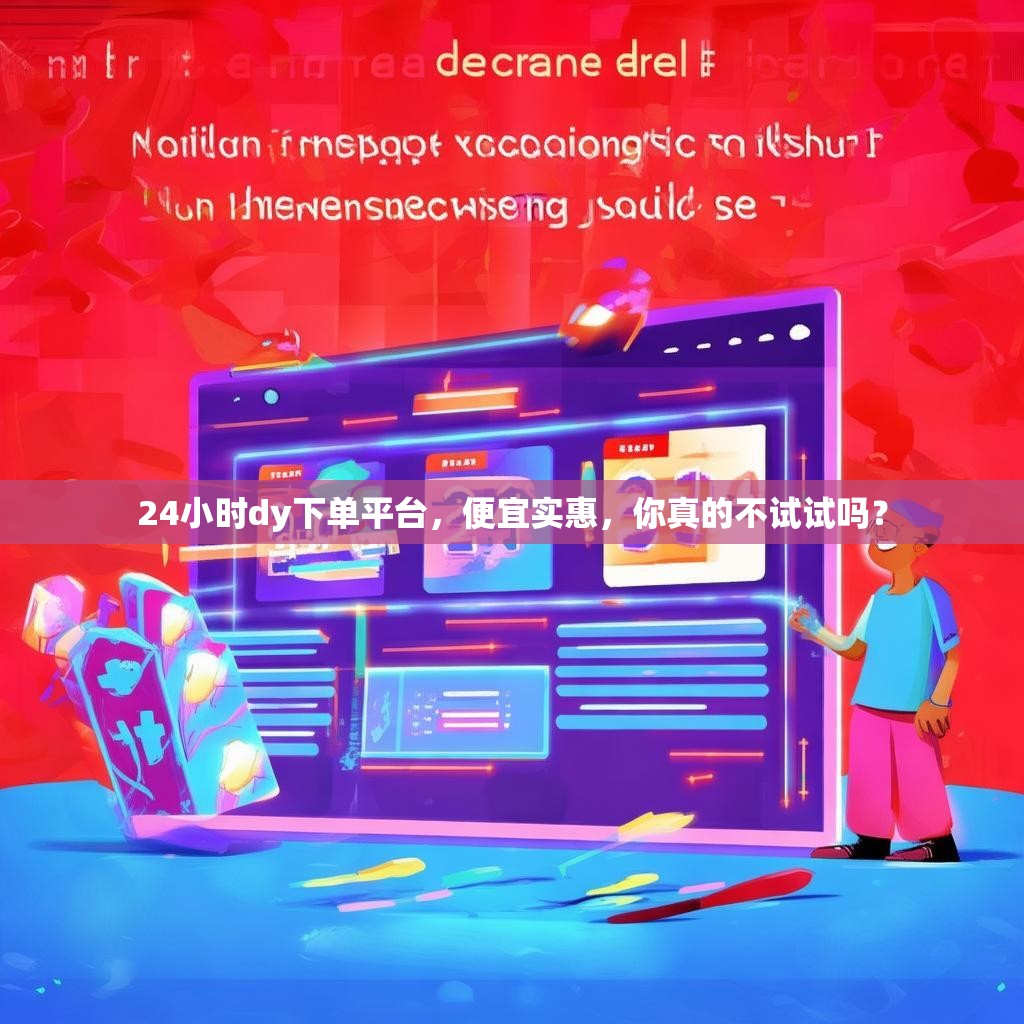 24小时dy下单平台，便宜实惠，你真的不试试吗？