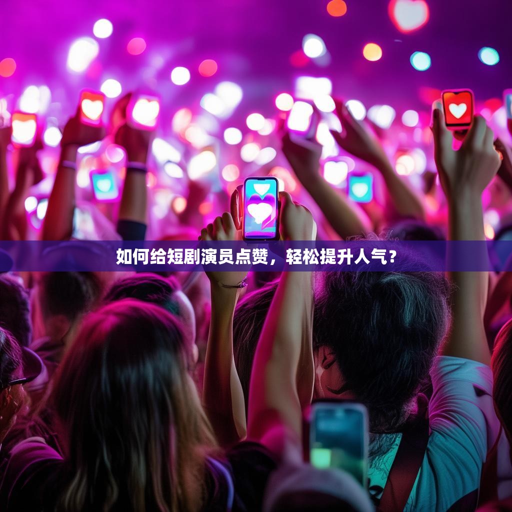 如何给短剧演员点赞,轻松提升人气?