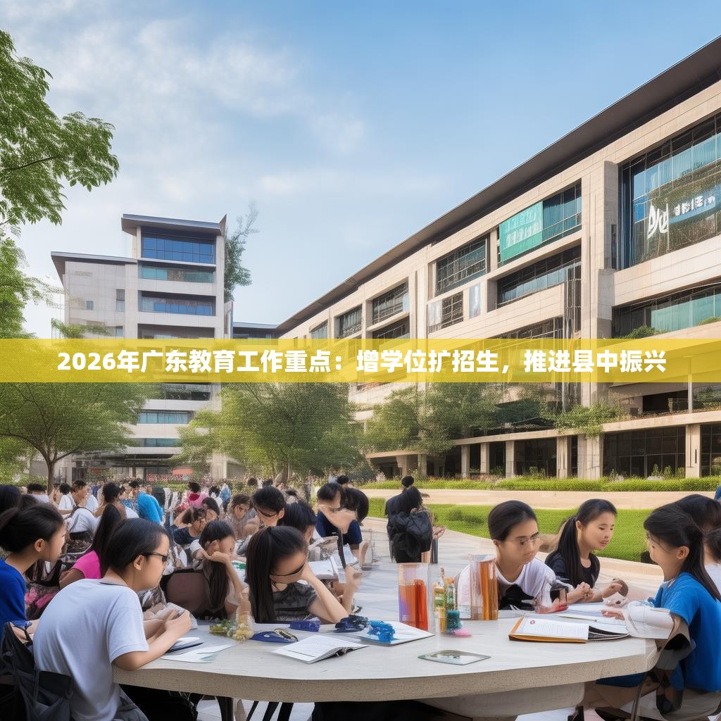 2026年广东教育工作重点：增学位扩招生，推进县中振兴
