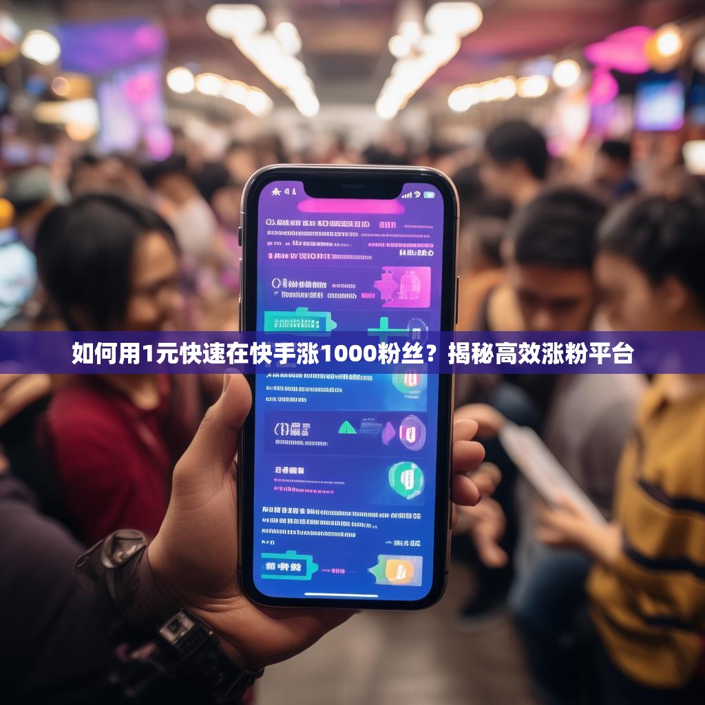 如何用1元快速在快手涨1000粉丝?揭秘高效涨粉平台