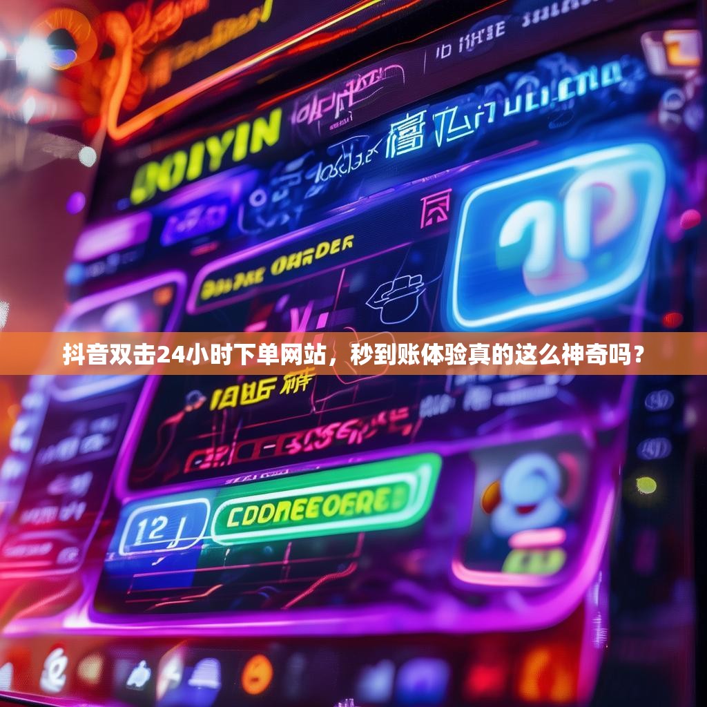 详细阅读:抖音双击24小时下单网站,秒到账体验真的这么神奇吗? 抖音双击24小时下单网站,秒到账体验真的这么神奇吗?