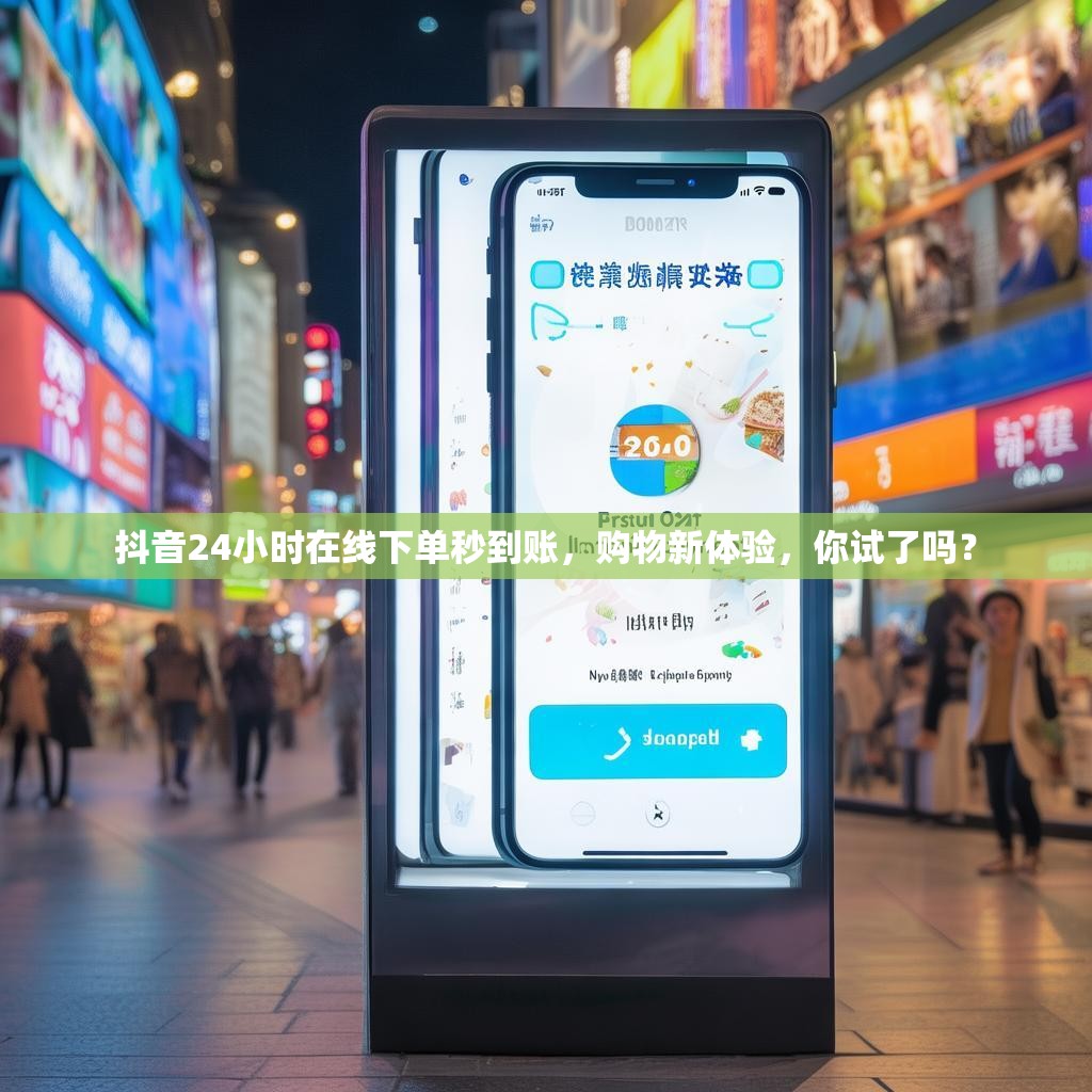 抖音24小时在线下单秒到账，购物新体验，你试了吗？
