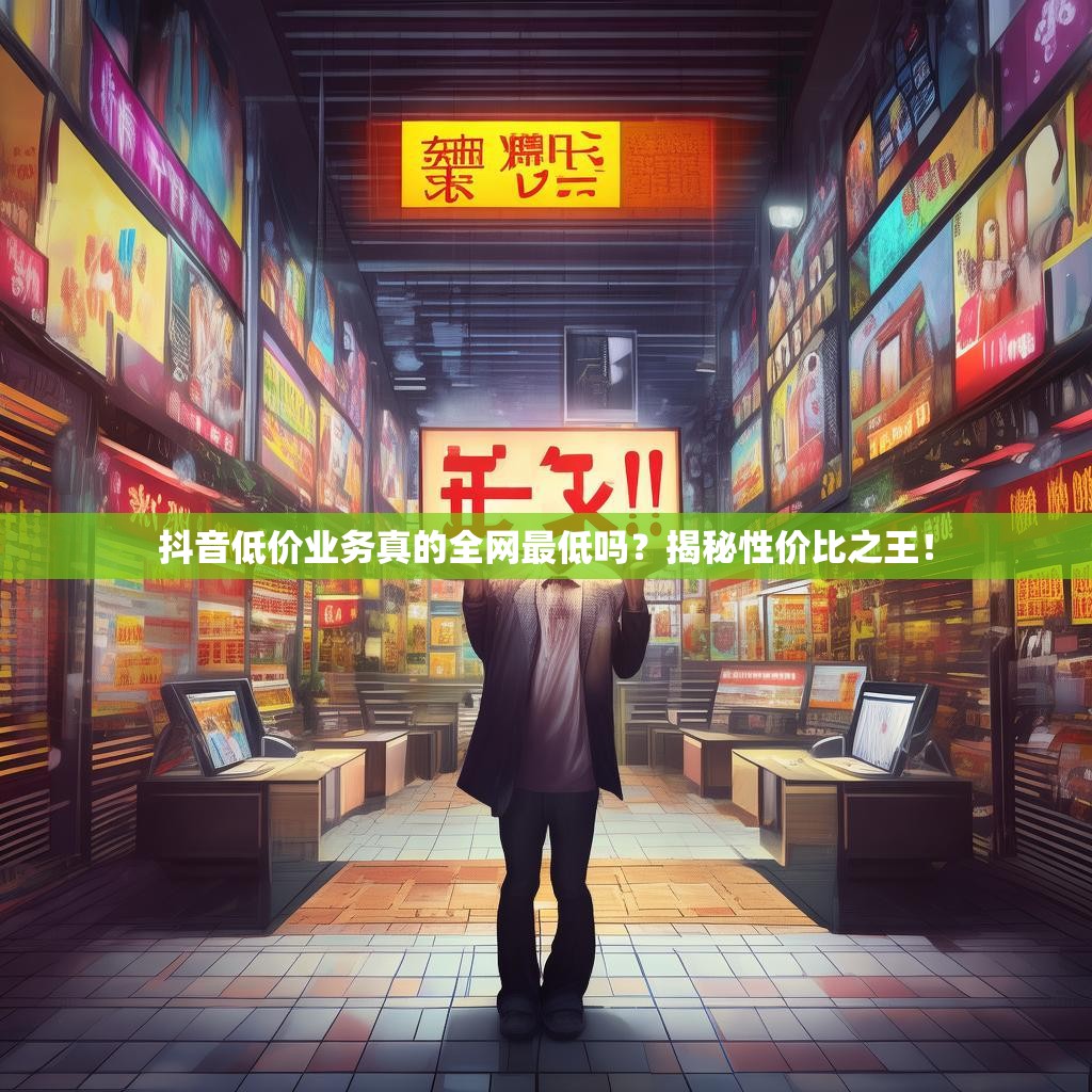 抖音低价业务真的全网最低吗？揭秘性价比之王！