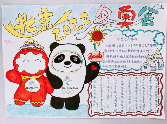 2022北京冬奥会手抄报模板、内容文字及儿童画等资料汇总