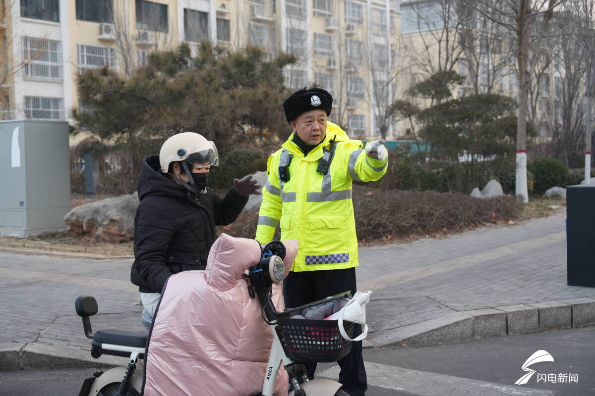 阳信县公安局开展交通整治,聚焦城区违章高发区域